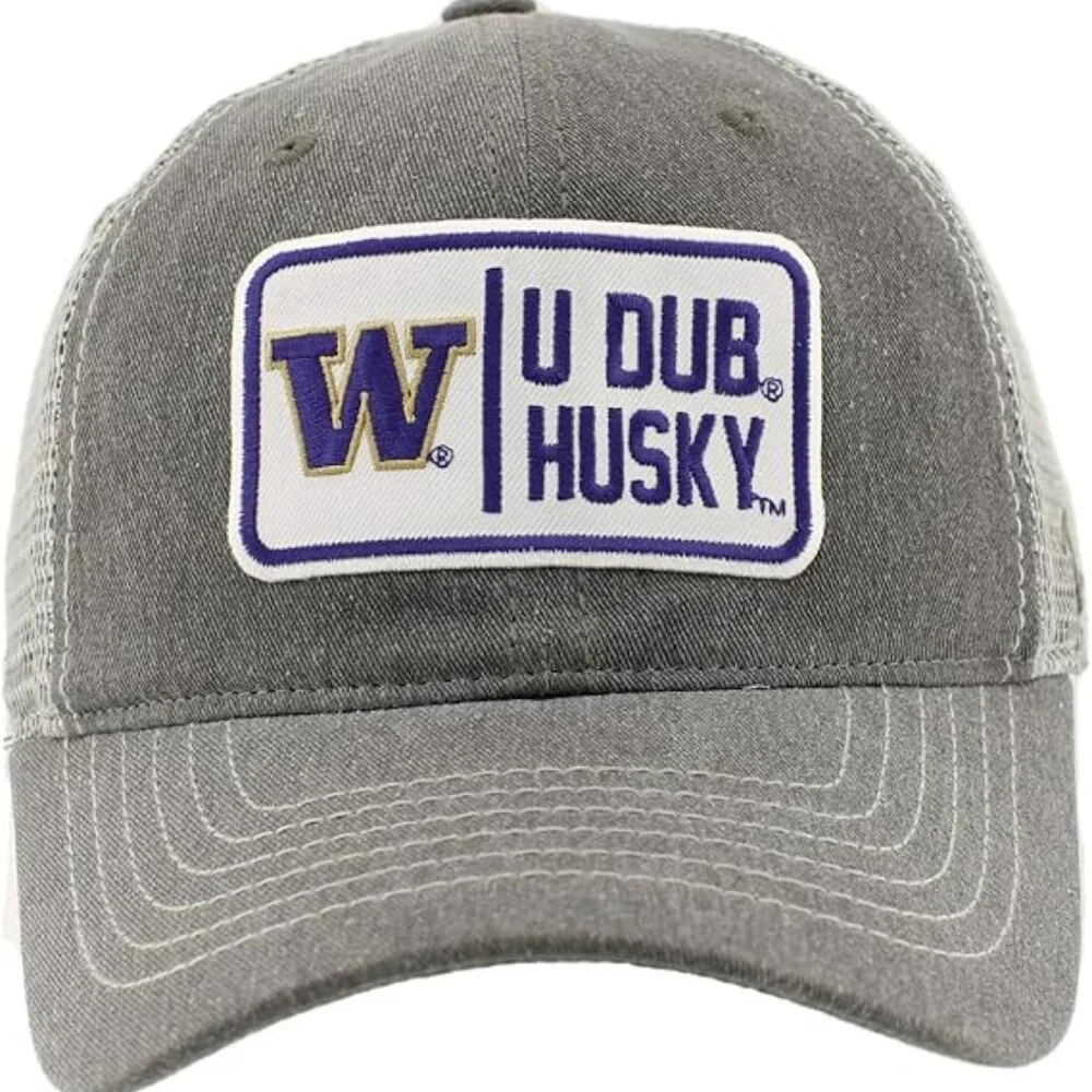 Zephyr NCAA Washington Huskies Dawgs Grey Snapback Cap Hat